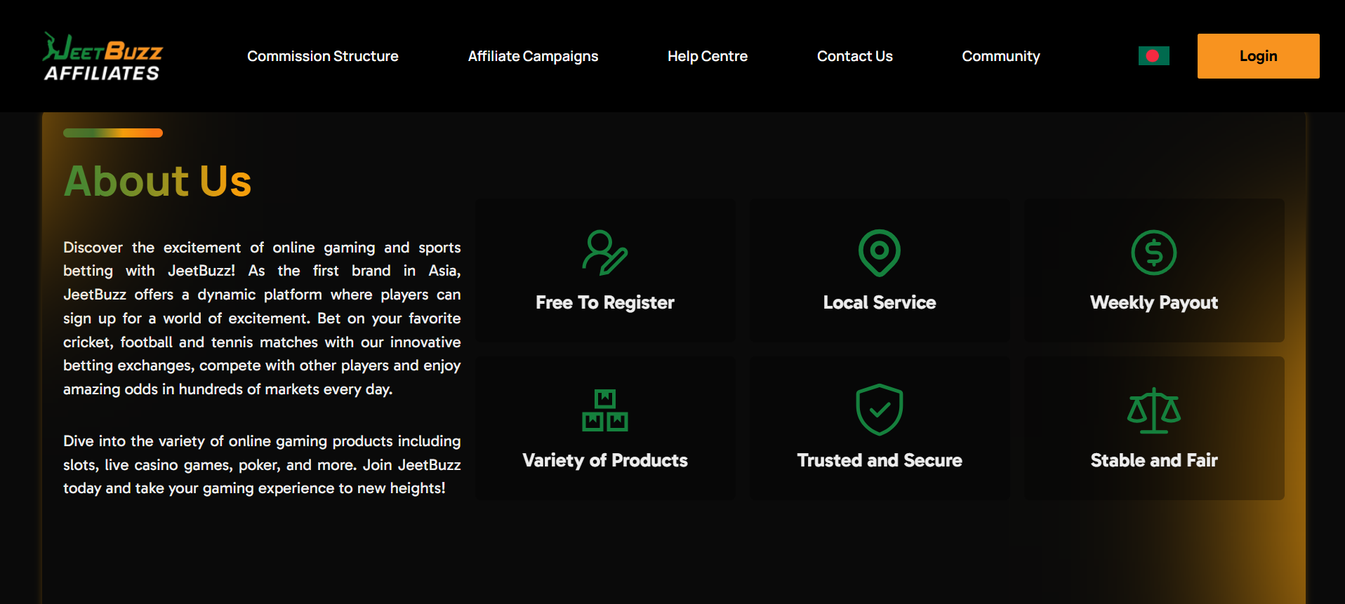 Revenue share model of JeetBuzz Bangladesh affiliate