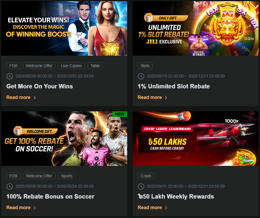 Loyalty program bonuses for JeetBuzz Bangladesh users